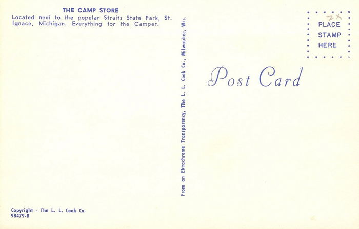 Straits State Park - Vintage Postcard